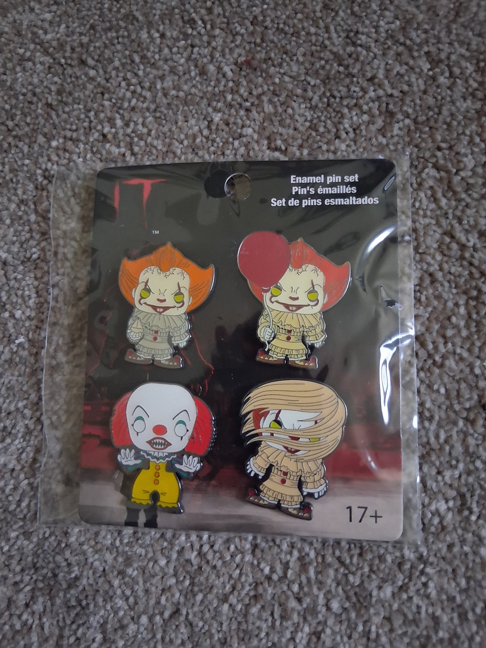 IT Movie Enamel Pin Set Pennywise Mummy Clown BalloonPenny